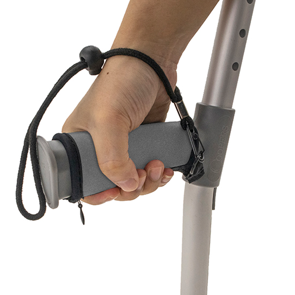 Neoprene Crutch Handle Cover - Grey